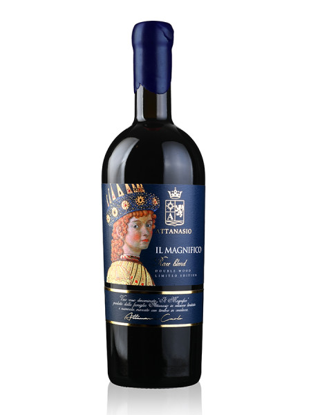 grafica etichette vino 450x600 Design etichetta vino Il Magnifico – Cantina Attanasio
